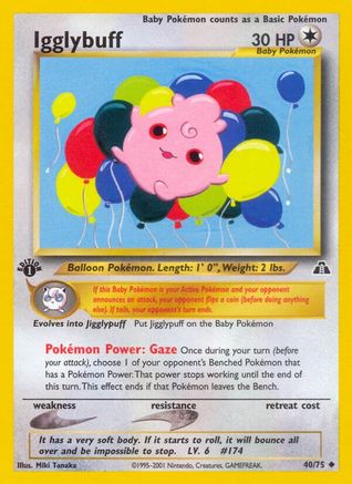Igglybuff 040/75 - 1st Edition Neo Discovery