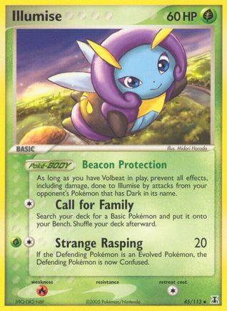 Illumise 045/113 - Reverse Holofoil Delta Species