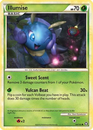 Illumise 064/102  - Reverse Holofoil Triumphant