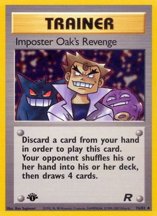 Imposter Oak's Revenge 076/82 - 1st Edition Team Rocket
