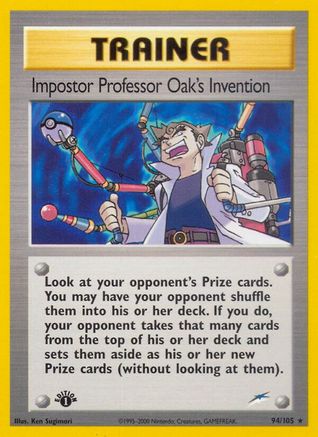 Impostor Professor Oak's Invention 094/105 - 1st Edition Neo Destiny