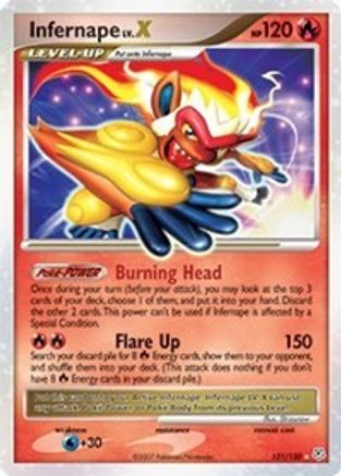 Infernape LV.X 121/130  - Holofoil Diamond and Pearl
