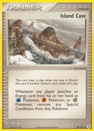 Island Cave 089/101 - Reverse Holofoil Hidden Legends
