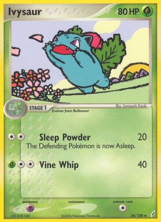 Ivysaur 034/100 - Reverse Holofoil Crystal Guardians