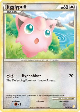 Jigglypuff 068/123  - Reverse Holofoil HeartGold SoulSilver