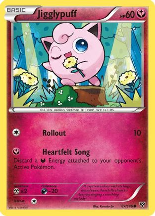 Jigglypuff 087/146  - Reverse Holofoil XY Base Set