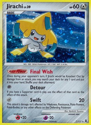 Jirachi 007/111  - Holofoil Rising Rivals