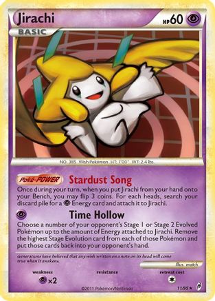 Jirachi 011/95  - Reverse Holofoil Call of Legends