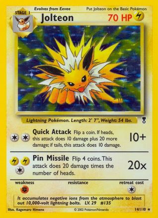 Jolteon 014/110  - Reverse Holofoil Legendary Collection