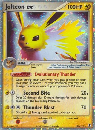 Jolteon ex 109/113 - Holofoil Delta Species