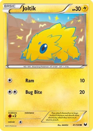 Joltik 041/108  - Reverse Holofoil Dark Explorers