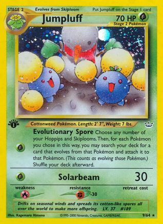 Jumpluff 009/64 - 1st Edition Holofoil Neo Revelation