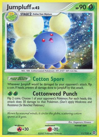 Jumpluff 011/132 - Reverse Holofoil Secret Wonders