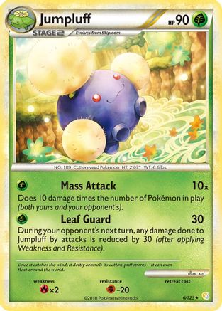Jumpluff 006/123  - Holofoil HeartGold SoulSilver