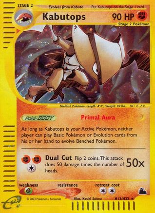 Kabutops H13/H32 - Holofoil Skyridge