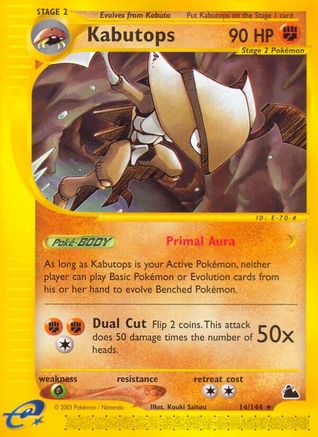 Kabutops 014/144 - Reverse Holofoil Skyridge