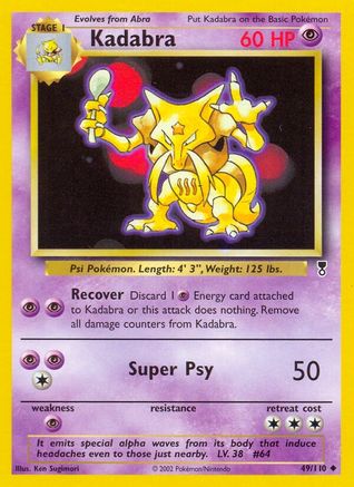 Kadabra 049/110 - Reverse Holofoil Legendary Collection