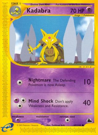 Kadabra 069/144 - Reverse Holofoil Skyridge