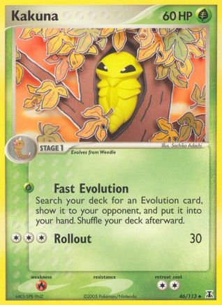 Kakuna 046/113 - Reverse Holofoil Delta Species