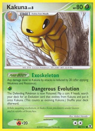 Kakuna 066/111 - Reverse Holofoil Rising Rivals