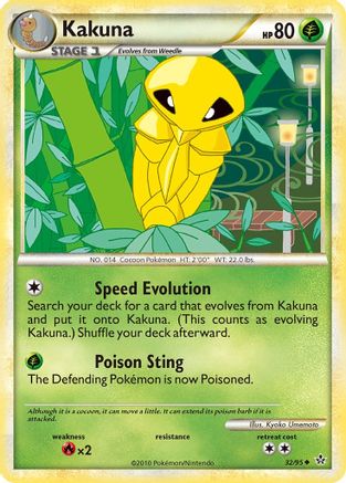 Kakuna 032/95  - Reverse Holofoil Unleashed