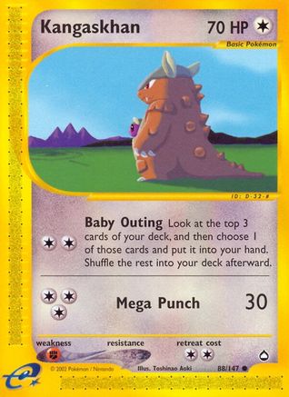 Kangaskhan 088/147 - Reverse Holofoil Aquapolis