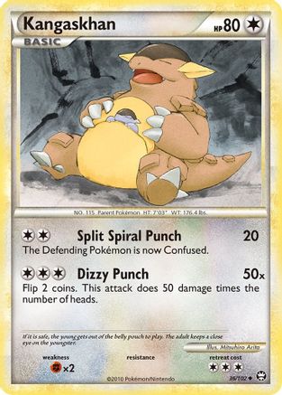 Kangaskhan 036/102  - Reverse Holofoil Triumphant
