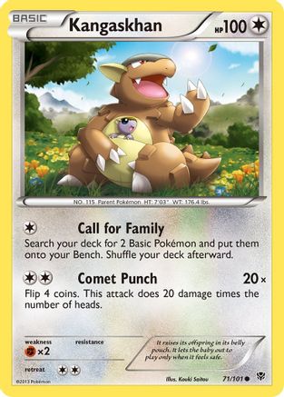 Kangaskhan 071/101  - Reverse Holofoil Plasma Blast