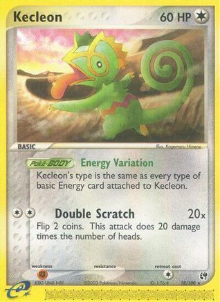 Kecleon 018/100 - Reverse Holofoil Sandstorm