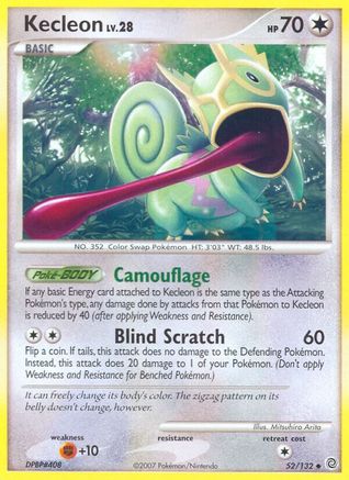 Kecleon 052/132  - Reverse Holofoil Secret Wonders