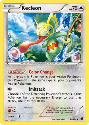 Kecleon 094/116  - Reverse Holofoil Plasma Freeze