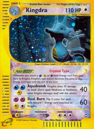 Kingdra 148/147 - Reverse Holofoil Aquapolis