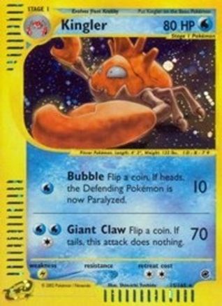 Kingler 015/165 - Reverse Holofoil Expedition