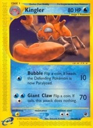 Kingler 050/165 - Reverse Holofoil Expedition