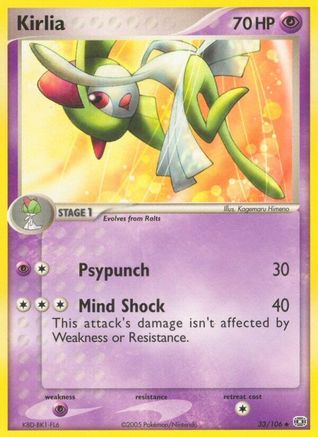 Kirlia 033/106 - Reverse Holofoil Emerald
