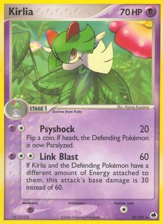 Kirlia 032/101 - Reverse Holofoil Dragon Frontiers