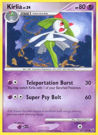 Kirlia 051/127  - Reverse Holofoil Platinum