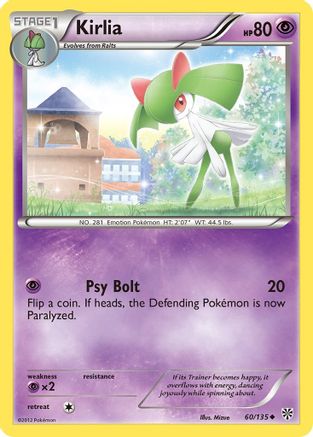 Kirlia 060/135  - Reverse Holofoil Plasma Storm