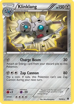 Klinklang 076/98  - Reverse Holofoil Emerging Powers