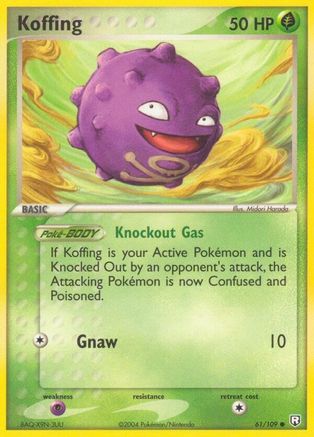 Koffing 061/109 - Reverse Holofoil Team Rocket Returns