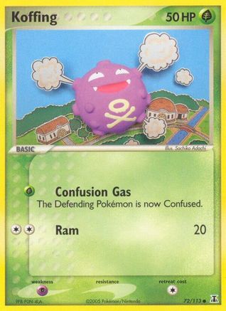 Koffing 072/113 - Reverse Holofoil Delta Species