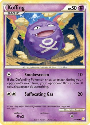 Koffing 070/123  - Reverse Holofoil HeartGold SoulSilver
