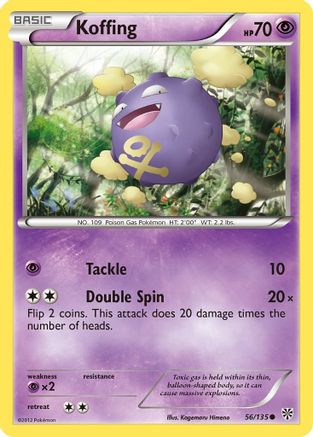 Koffing 056/135  - Reverse Holofoil Plasma Storm