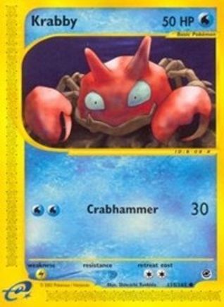 Krabby 115/165 - Reverse Holofoil Expedition