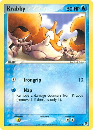 Krabby 066/112 - Reverse Holofoil FireRed & LeafGreen