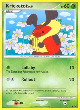 Kricketot 078/127  - Reverse Holofoil Platinum