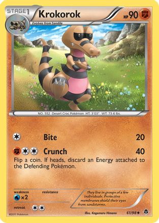 Krokorok 061/98  - Reverse Holofoil Emerging Powers