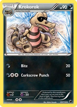 Krokorok 069/116  - Reverse Holofoil Plasma Freeze