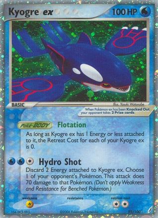 Kyogre ex 095/100 - Holofoil Crystal Guardians