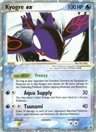 Kyogre ex (EX Collector's Tins) 037  - Holofoil Nintendo Promos